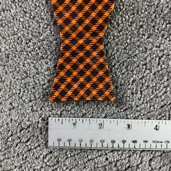 NWT Ted Baker London Bow Tie Adjustable Orange Silk - Picture 9 of 11